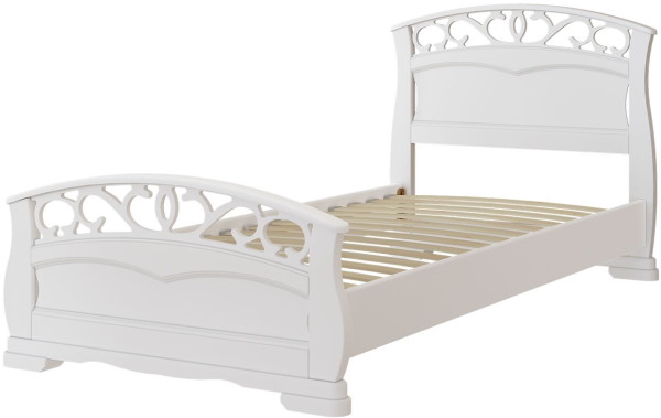 Фото Кровать односпальная Грация-1 (СМ 90х200) без основания с универсальными царгами от производителя Браво-мебель в Судаке по цене 18&nbsp;520 ₽