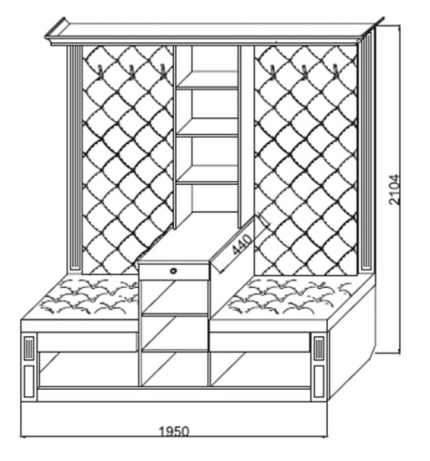 Фото Прихожая Визит-2 К-3 от производителя Марибель в Судаке по цене 37 270 ₽