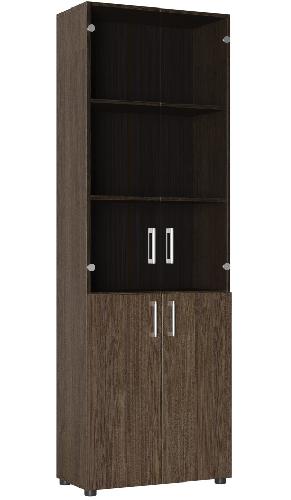 Шкаф со стеклом Офис ОФ-303К в интернет магазине Планета Комфорта Фото knizhnye-shkafy шкаф со стеклом офис оф-303к производитель Компасс