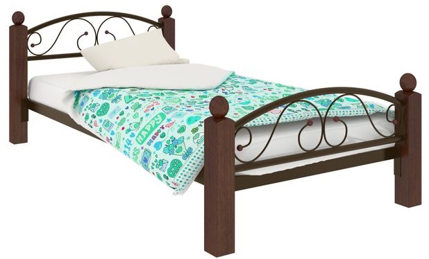 Фото Кровать односпальная Вероника Lux Plus (СМ 120х200) трубка металл от производителя Милсон в Судаке по цене 19 800 ₽