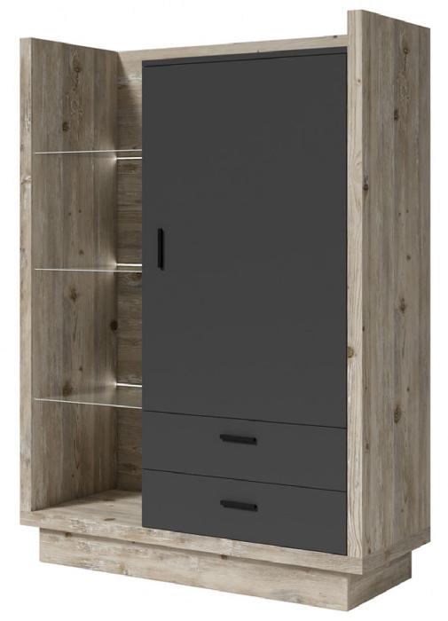 Комод-1D2S typ 42 Talina (oslo pine-antracyt laminat (Helvetia) ) Комод-1D2S typ 42 Talina (oslo pine-antracyt laminat (Helvetia) )