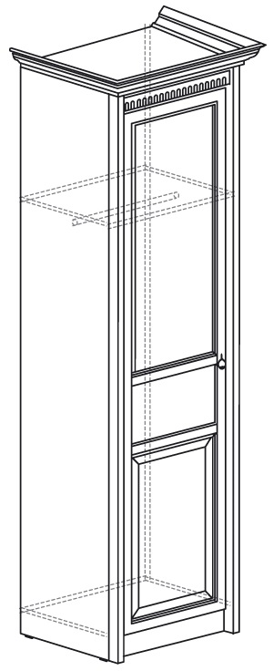 Фото Шкаф Лючия 182 (60) однодверный от производителя Яна в Судаке по цене 18 440 ₽