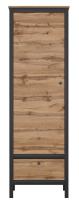 Шкаф Loft REG1D1S (дуб вотан, дуб вотан-черный (Black Red White (БРВ)) ) в Судаке от производителя в интернет магазине Планета Комфорта Шкаф Loft REG1D1S (дуб вотан, дуб вотан-черный (Black Red White (БРВ)) ) в Судаке от производителя
