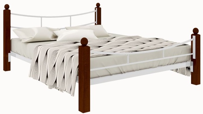 Фото Кровать двуспальная София Lux Plus (СМ 140х190) трубка металл от производителя Милсон в Судаке по цене 21 010 ₽