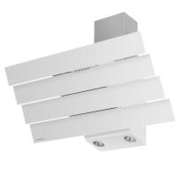 Вытяжка наклонная Cascada quart 90 (896х420хh713(878)) (Материал Металл/Стекло , Цвет Металлик/Черный) в Судаке от производителя 