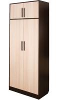 Шкаф Диана-4 №3 (80) двухдверный  (венге, дуб молочный,(Росток)) в Судаке от производителя 