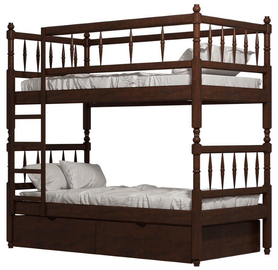 Фото Кровать двухъярусная №2 (СМ 80х190) с основанием в Судаке по цене 37 680 ₽ от производителя Фант-мебель, код товара 2000002085942, 2000002085959, 2000002085966, 2000002085973 шт Фото Кровать двухъярусная №2 (СМ 80х190) с основанием от производителя Фант-мебель в Судаке по цене 37 680 ₽