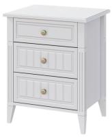 Тумба прикроватная Мэгги (белый снег, лак белый (Браво-мебель) ) в Судаке от производителя 