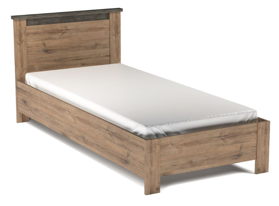 Фото Кровать односпальная Денвер (СМ 90х200) без основания от производителя СБК в Судаке по цене 10&nbsp;560 ₽