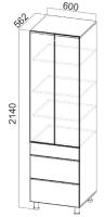 Кухня Прованс пенал П600яг (214) в интернет магазине Планета Комфорта Фото penaly-dlya-kukhni кухня прованс пенал п600яг (214) производитель SV-мебель