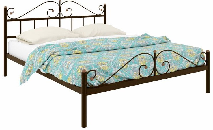 Фото Кровать двуспальная Диана Plus (СМ 140х200) трубка металл от производителя Милсон в Судаке по цене 13 130 ₽