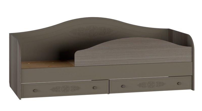 Фото Кровать односпальная Ассоль плюс АС-10 (СМ 80х200) комплектуется настилом от производителя Компасс в Судаке по цене 27&nbsp;800 ₽