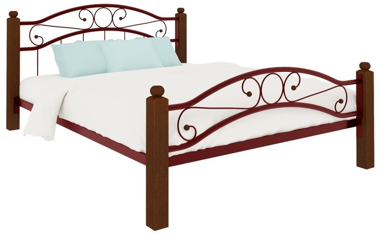 Фото Кровать двуспальная Надежда Lux Plus (СМ 140х200) трубка металл от производителя Милсон в Судаке по цене 21 910 ₽