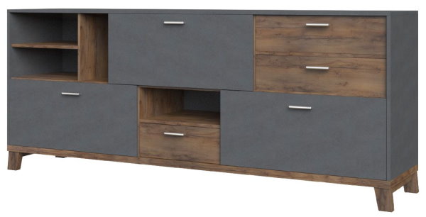 Фото Комод Монтана (3 дв. 3 ящ.) от производителя Браво-мебель в Судаке по цене 25 250 ₽