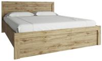 Кровать двуспальная Дорсет (Doorset) (СМ 160х200) с основанием ( 160х200 , ЛДСП , дуб наварра , без подъемного мех. , без ящиков , без матраса (Анрэкс) ) в Судаке от производителя 