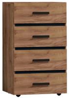 Комод Натура (Nature)-45 (дуб табачный craft-черный (Глазов) ) в #REGION_NAME_DECLINE_PP# от производителя 