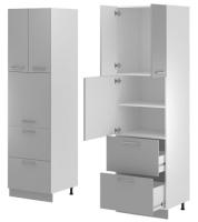 Кухня Монс пенал ПСВ-62 (белый, графит,(Леко)) в Судаке от производителя 