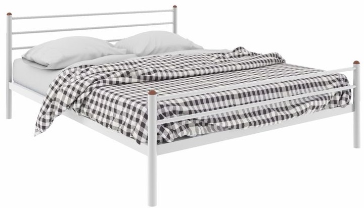 Фото Кровать двуспальная Милана Plus (СМ 140х200) трубка металл от производителя Милсон в Судаке по цене 13 080 ₽