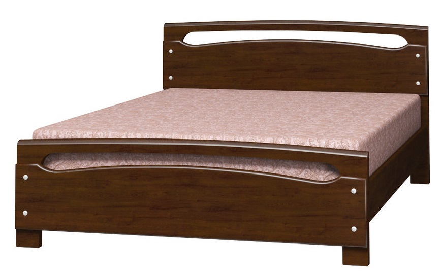 Фото Кровать двуспальная Камелия-2 (СМ 160х200) без основания с универсальными царгами от производителя Браво-мебель в Судаке по цене 22&nbsp;910 ₽