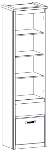 Фото Шкаф открытый 1D1S Прованс (Provence) от производителя Анрэкс в Судаке по цене 15 020 ₽
