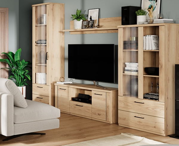 Фото Шкаф с витриной 1V2S Дорсет (Doorset) от производителя Анрэкс в Судаке по цене 16 980 ₽