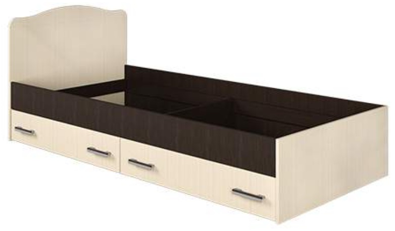Фото Кровать односпальная с ящиками Светлана (СМ 90х190) без основания от производителя Мебель Маркет в Судаке по цене 10&nbsp;300 ₽