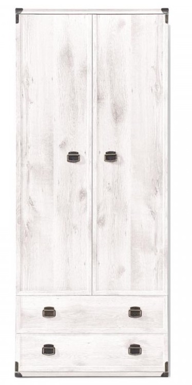 Фото Шкаф Индиана JSZFN2D2S (80) двухдверный (с полками) от производителя Black Red White (БРВ) в Судаке по цене 28&nbsp;400 ₽