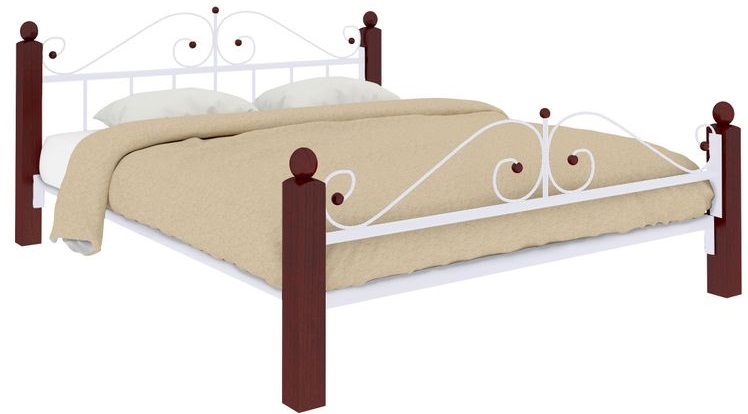 Фото Кровать двуспальная Диана Lux Plus (СМ 180х200) трубка металл от производителя Милсон в Судаке по цене 22 900 ₽