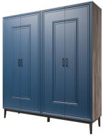 Шкаф Гориция ШР-4 (201) четырехдверный (таксус, сапфировый,(Браво-мебель)) в Судаке от производителя 