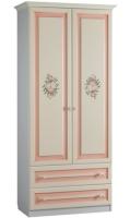 Шкаф Алиса (97) двухдверный с ящиками  (белый, крем,(Мебельсон)) в Судаке от производителя 
