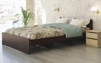 Кровать двуспальная К-12 (СМ 140х200) комплектуется настилом ( 140х200 , ЛДСП , венге , без подъемного мех. , без ящиков , без матраса (Ромис) ) в Судаке от производителя 