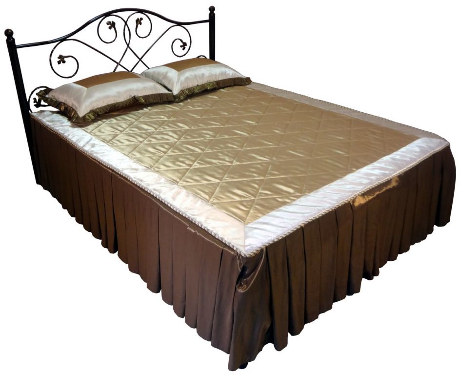 Фото Кровать двуспальная Алиса-1400 (СМ 140х200) основание металл трубка  от производителя Металл-Конструкция в Судаке по цене 15 600 ₽