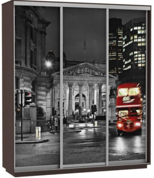 Фото Шкаф-купе Экспресс Трио Фото (1,8х0,6х2,2 - 3 двери) от производителя Мебельная компания Е1 в Судаке по цене 44 410 ₽