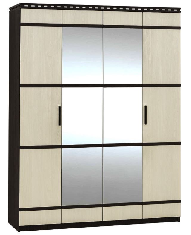 Фото Шкаф Ольга-13 (168) четырехдверный  от производителя Фант-мебель в Судаке по цене 24&nbsp;300 ₽