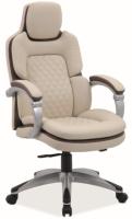 Кресло компьютерное Signal Q-388 (Материал обивки: экокожа, цвет обивки: кремовый-коричневый (Signal) ) в Судаке от производителя 