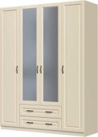 Шкаф Кантри ШР-4 (164) четырехдверный (белый, белый лак,(Браво-мебель)) в Судаке от производителя 