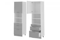 Кухня Бронкс пенал П-63 (белый, бетон,(Леко)) в Судаке от производителя 