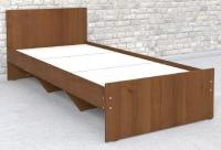 Кровать односпальная К-10 (СМ 80х200) комплектуется настилом ( 80х200 , ЛДСП , венге , без подъемного мех. , без ящиков , без матраса (Ромис) ) в Судаке от производителя 