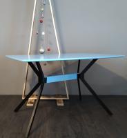 Стол обеденный DT-652 (металл, мдф-белый,  белый (La-alta) ) в Судаке от производителя 