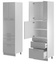 Кухня Монс пенал ПСВ-63 (белый, графит,(Леко)) в Судаке от производителя 