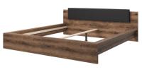 Кровать двуспальная Indira typ 32 (СМ 180х200) без основания ( 180х200 , ЛДСП/стекло , дуб monastery-черный , без подъемного мех. , без ящиков , без матраса (Helvetia) ) в Судаке от производителя в интернет магазине Планета Комфорта Кровать двуспальная Indira typ 32 (СМ 180х200) без основания ( 180х200 , ЛДСП/стекло , дуб monastery-черный , без подъемного мех. , без ящиков , без матраса (Helvetia) ) в Судаке от производителя