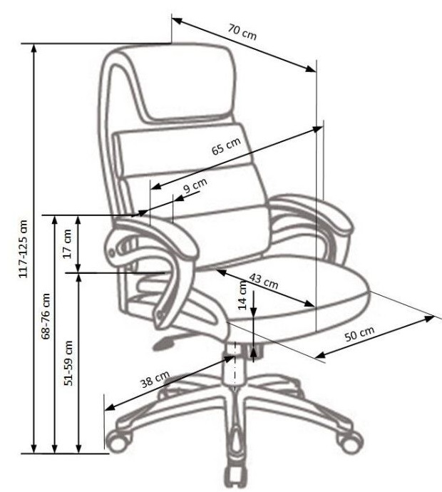 Фото Кресло для руководителя Halmar Sidney от производителя Halmar  в Судаке по цене 33 780 ₽