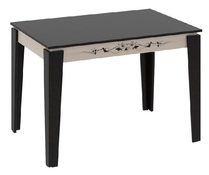 Стол обеденный Лацио тип1 (лдсп, лдсп-венге цаво,  венге цаво, венге цаво-дуб белфорт с рисунком (ТриЯ) )