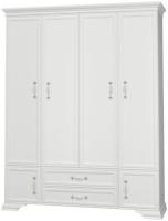 Шкаф Грация ШР-4 (174) без зеркал четырехдверный (борнео, дуб коньяк,(Браво-мебель)) в Судаке от производителя 