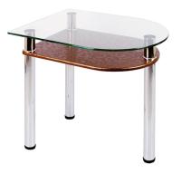 Фото stoly-obedennye-neraskladnye стол обеденный 4.4 с полкой  производитель Мебель из стекла