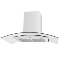 Вытяжка купольная Ancona plus 90 (900х500хh500(980)) (Материал Металл/Стекло , Цвет Белый/Прозрачный) в Судаке от производителя 