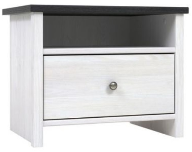 Фото Тумба прикроватная Порто KOM1S/50 от производителя Black Red White (БРВ) в Судаке по цене 5 960 ₽
