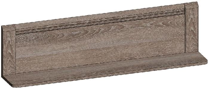 Полка навесная Бруна Б-6 (ясень таормина (СБК) ) Полка навесная Бруна Б-6 (ясень таормина (СБК) )