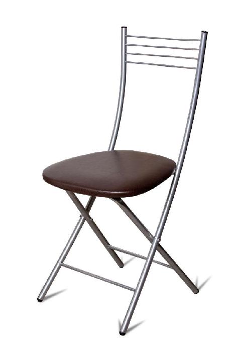 Стул Хлоя (складной) ( Обивка стула:экокожа , металлик, умбер (Бител) ) Стул Хлоя (складной) ( Обивка стула:экокожа , металлик, умбер (Бител) )