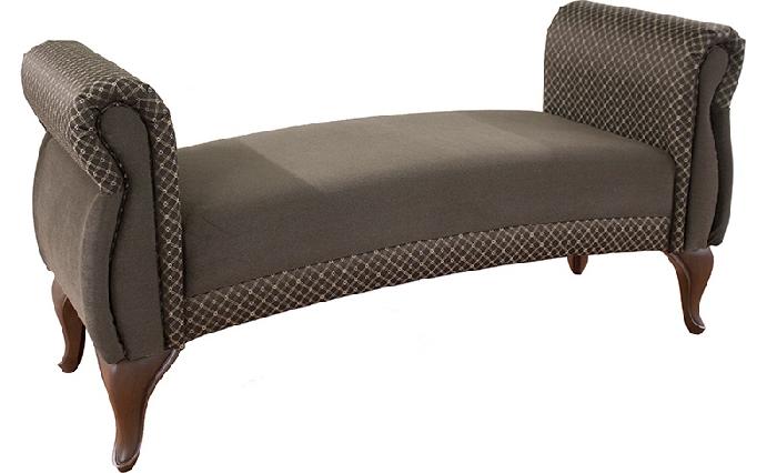 Пуф Лилия без спинки (ткань, шоколад, шегги шоколад-аделина даймонд (Аквилон) )